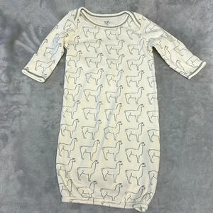 Touched by Nature - Organic cotton convertible  nightgown. Size 0-6 months